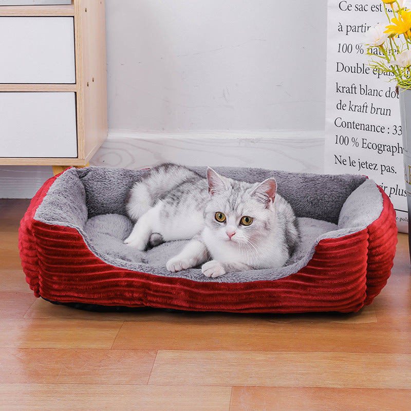 Universal Pet Kennel Bed | All-Season Cat Nest & Dog Mat for Small, Medium & Large Pets