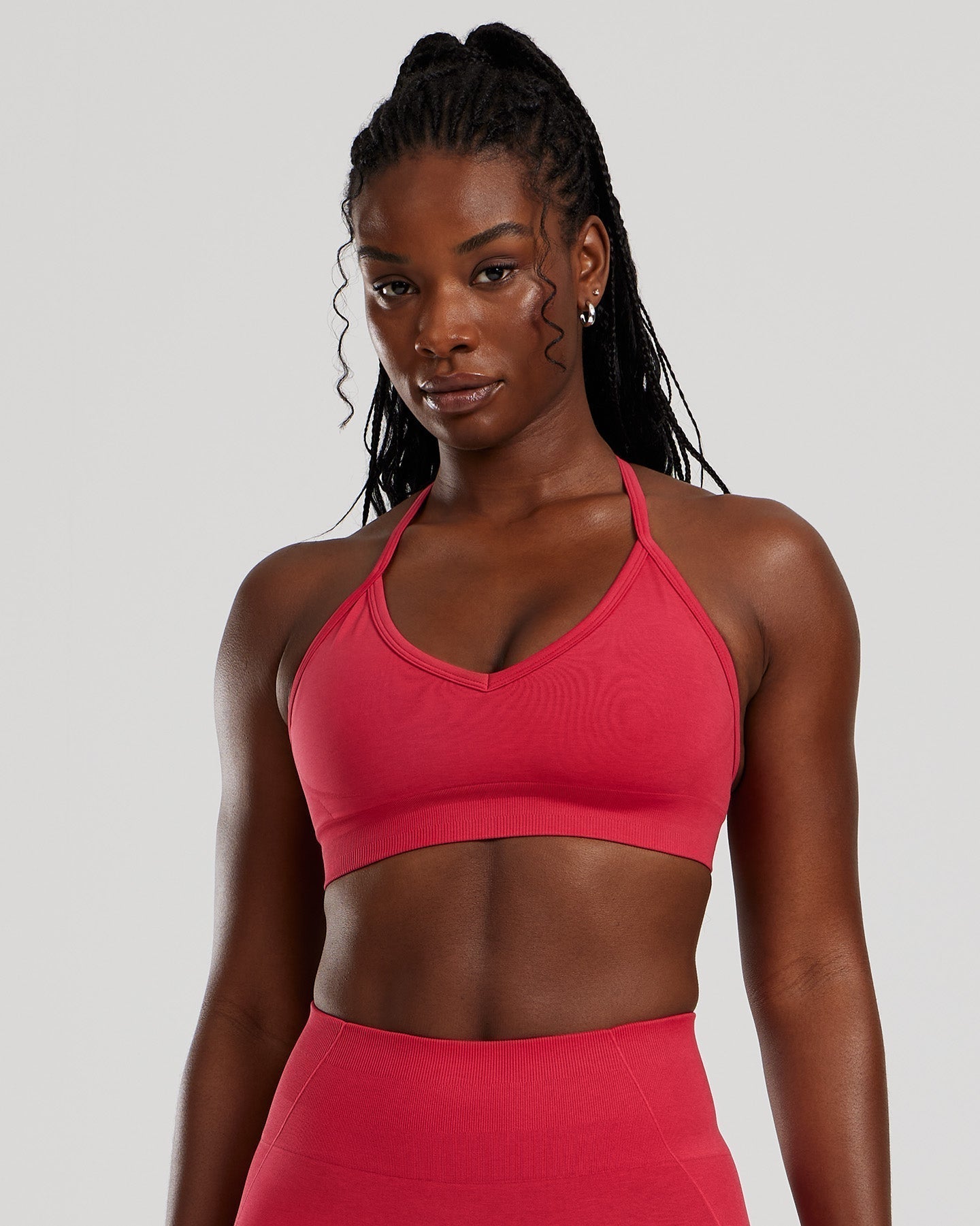 Define 2.0 Seamless Halter Neck Bra | Viva Magenta