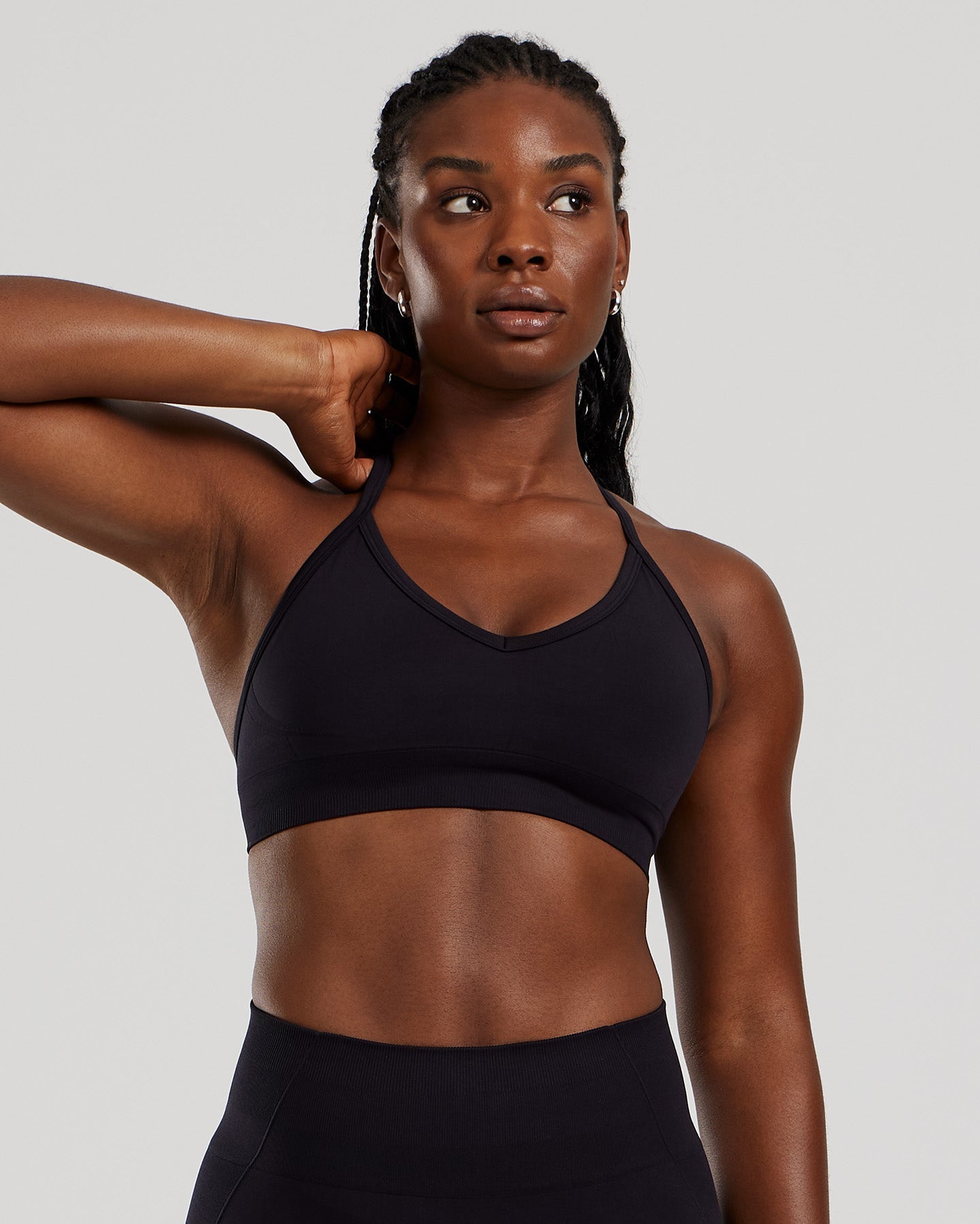 Define 2.0 Seamless Halter Neck Bra | Black