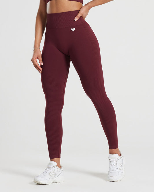 Power Seamless Leggings | Dark Cherry