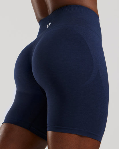 Define 2.0 Seamless Scrunch 6" Shorts | Sapphire Blue