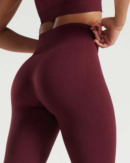 Power Seamless Leggings | Dark Cherry