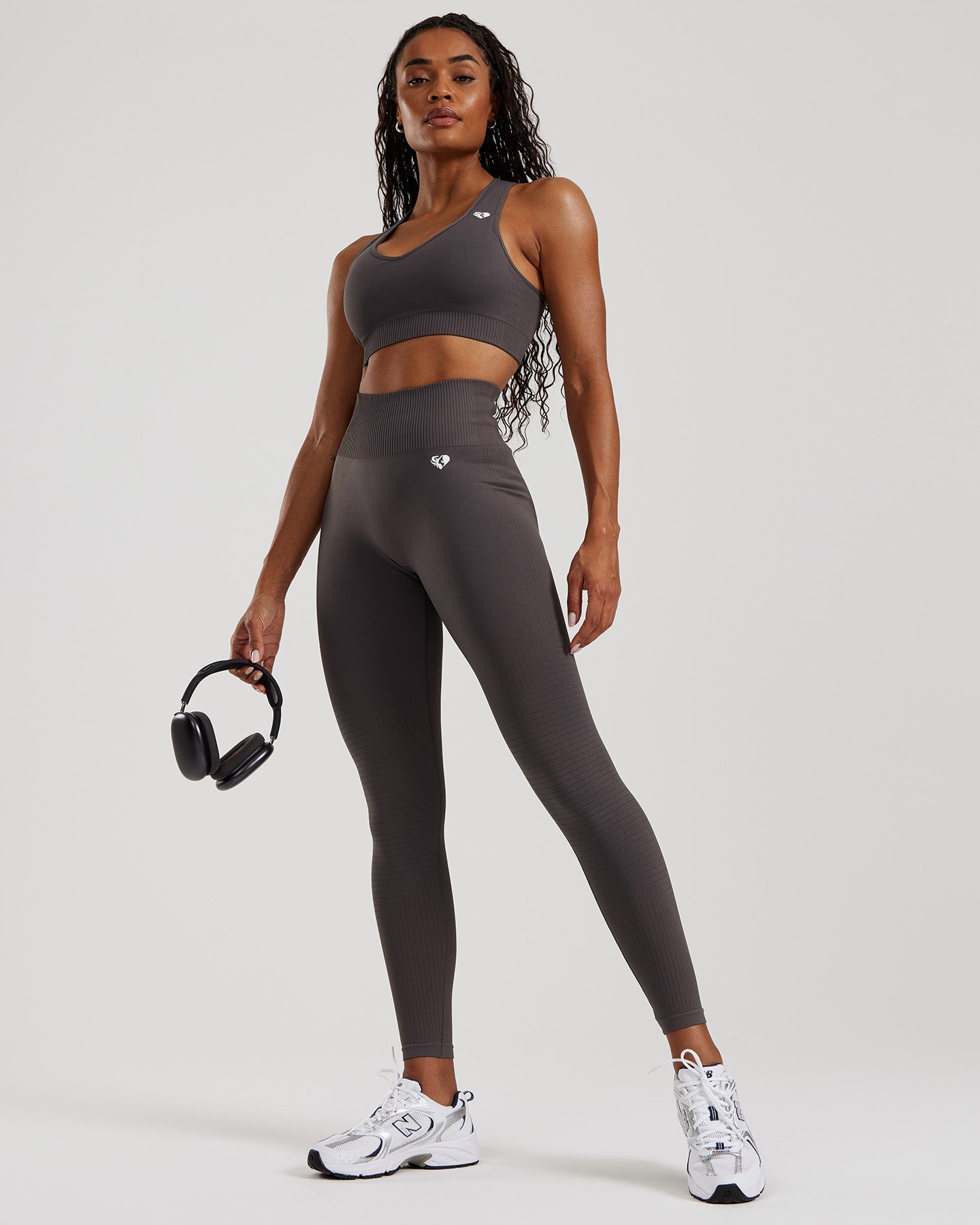 Power Seamless Sweetheart Bra | Graphite