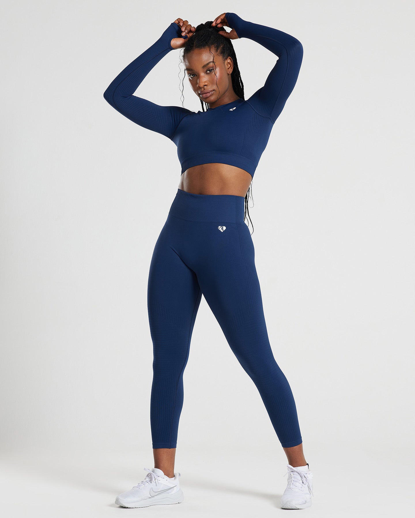 Power Seamless 7/8 Leggings | Sapphire Blue