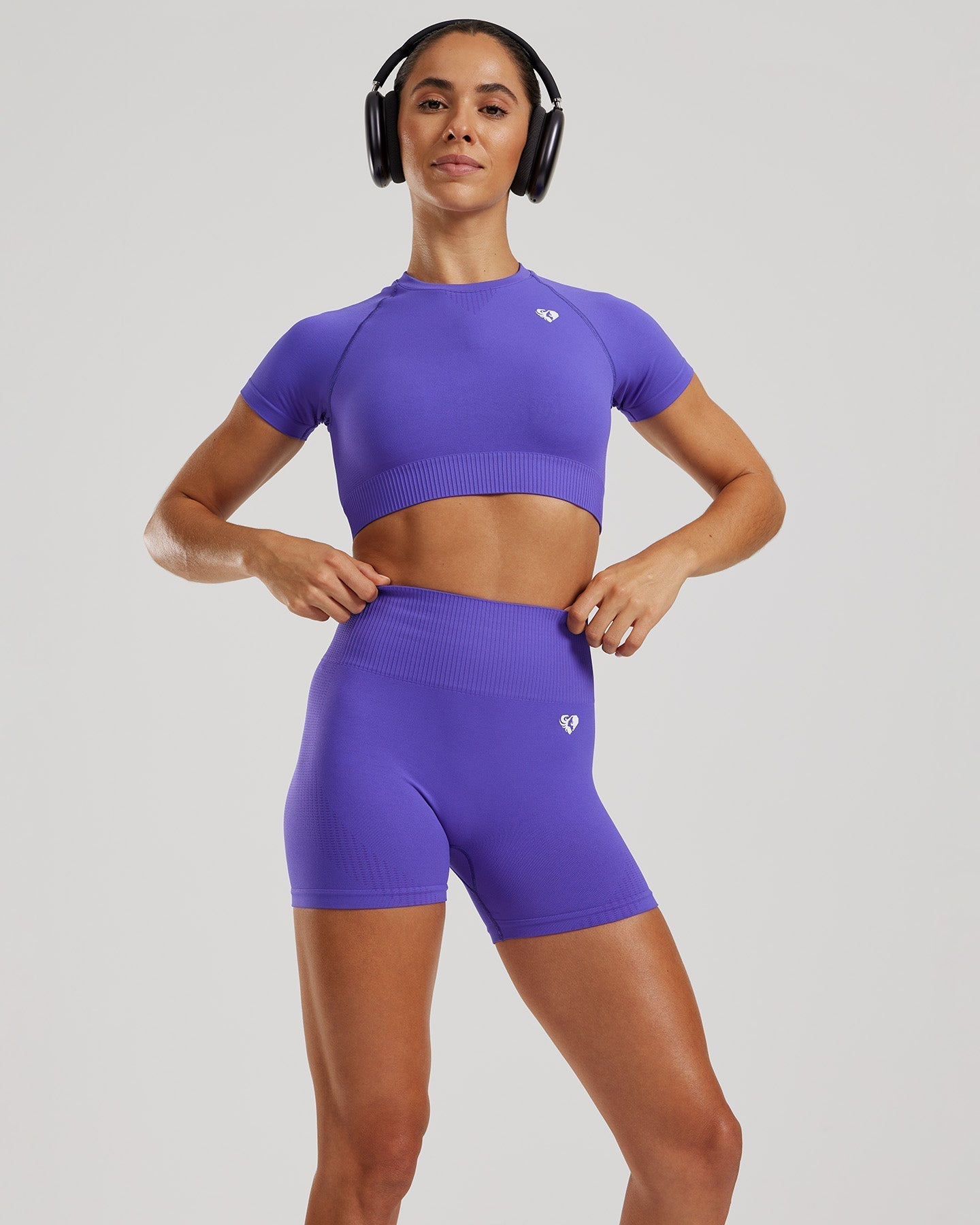 Power Seamless Shorts | Purple Flash