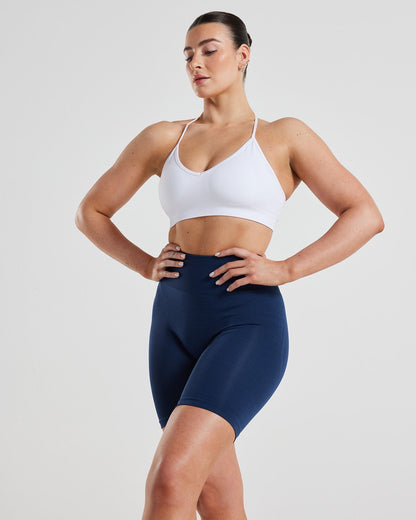 Define Seamless Halter Neck Bra | White