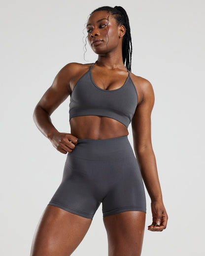 Define Scrunch Seamless Shorts | Graphite