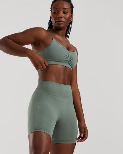 Define 2.0 Seamless Scrunch Bralette | Sage