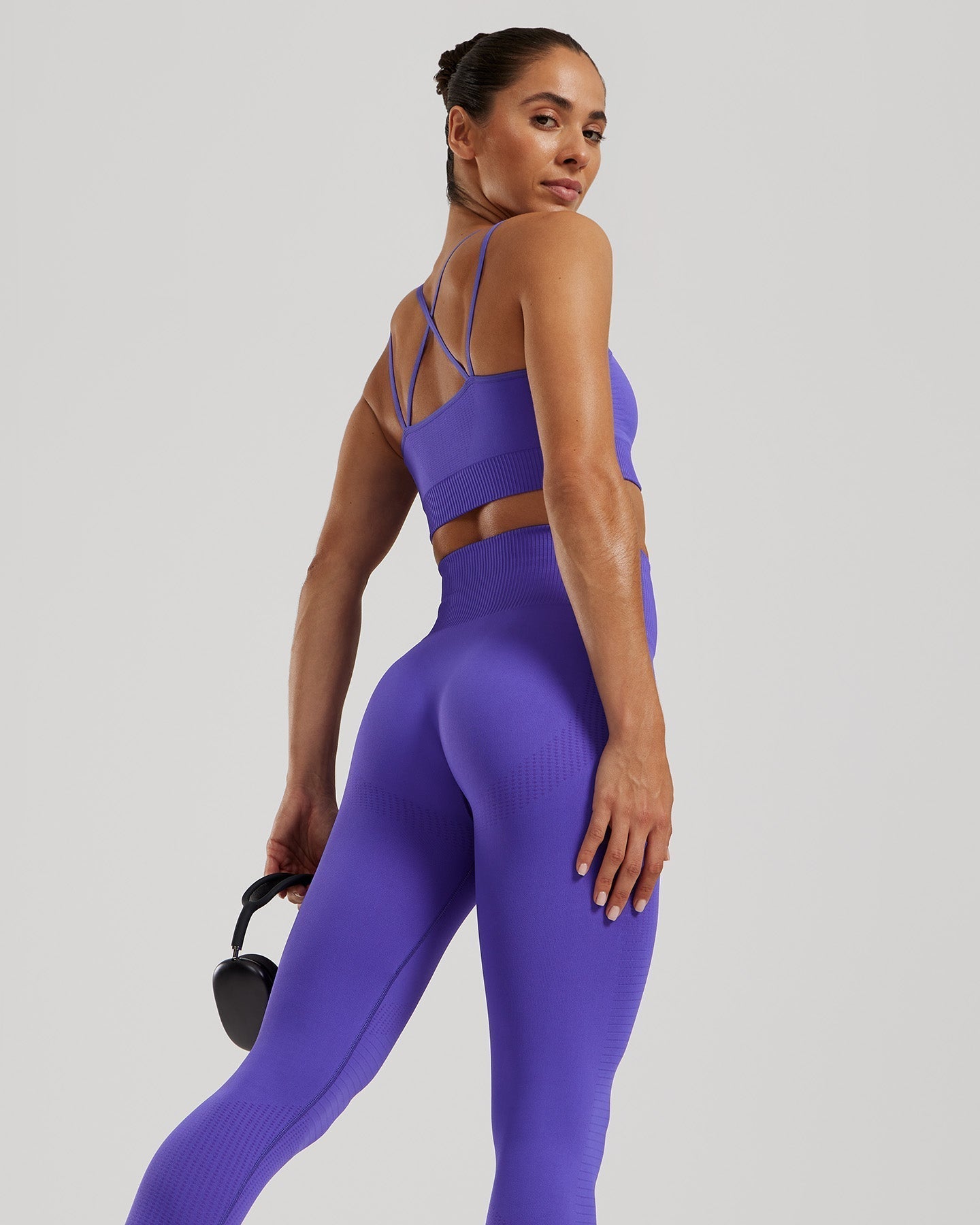 Power Seamless Sports Bra | Purple Flash