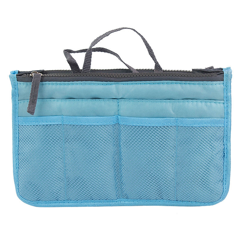 Cross-Border K-Style Multi-Functional Cosmetic Bag Double-Layer Zipper Bag Medium Bag Toiletry Bag Cosmetics Bag Factory New Arrival Batch