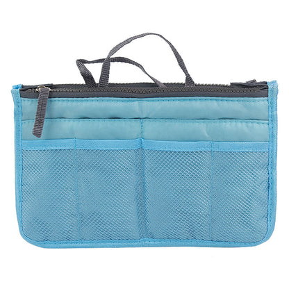 Cross-Border K-Style Multi-Functional Cosmetic Bag Double-Layer Zipper Bag Medium Bag Toiletry Bag Cosmetics Bag Factory New Arrival Batch
