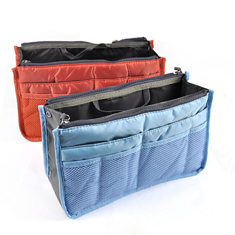 Cross-Border K-Style Multi-Functional Cosmetic Bag Double-Layer Zipper Bag Medium Bag Toiletry Bag Cosmetics Bag Factory New Arrival Batch