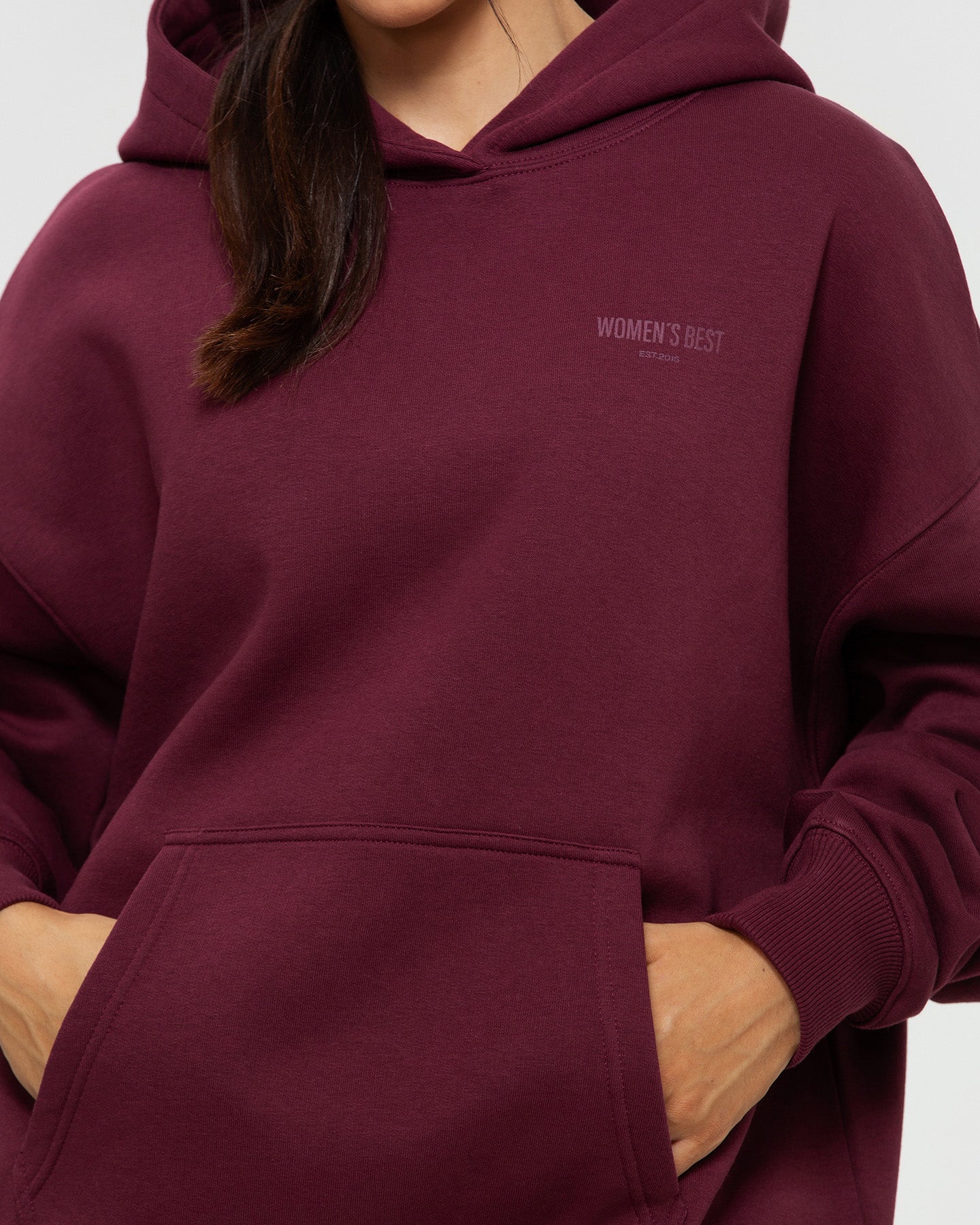 Comfort Oversized Hoodie | Dark Cherry