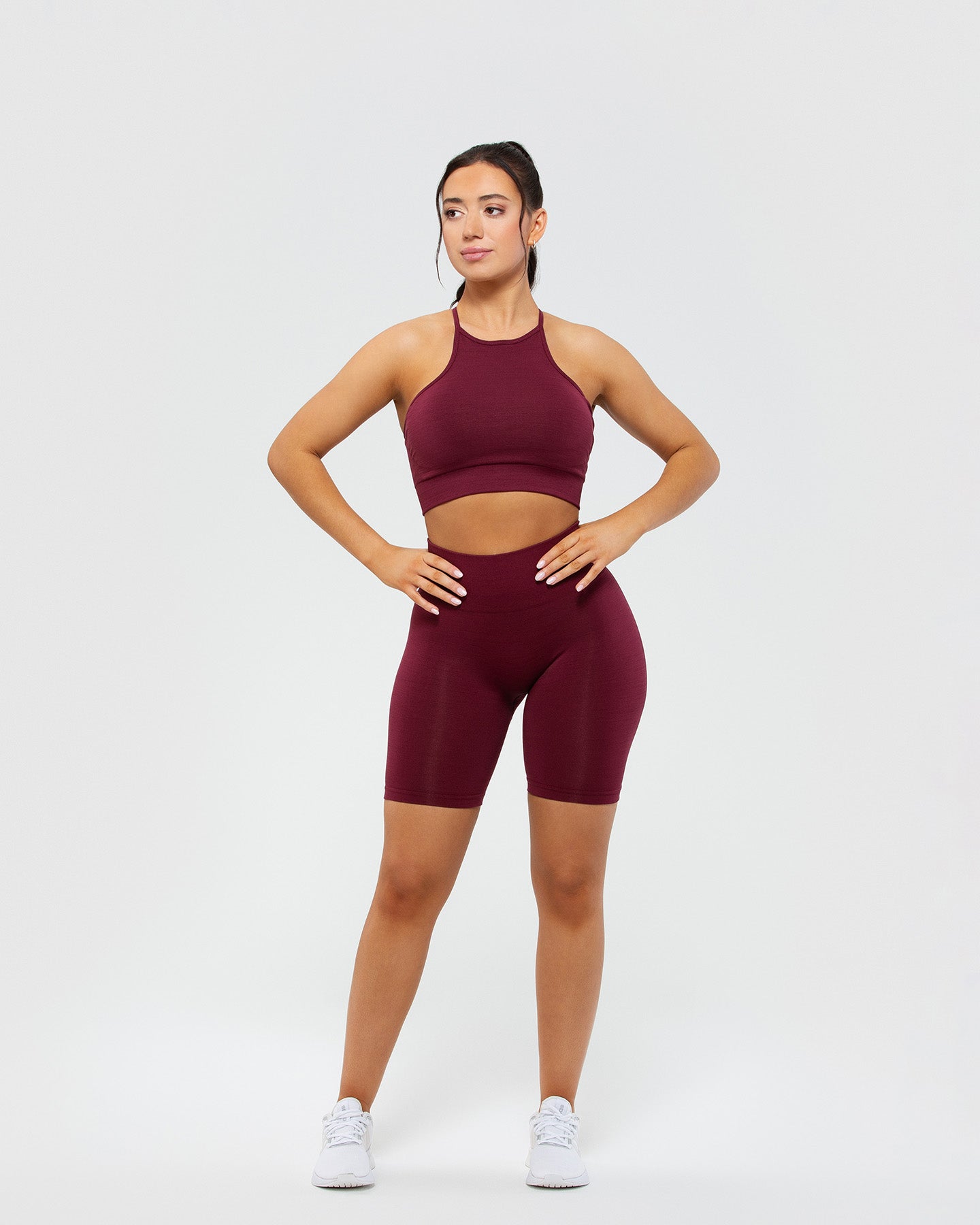 Define Seamless High Neck Bra | Dark Cherry