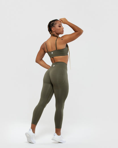 Define Scrunch Seamless Bralette | Khaki