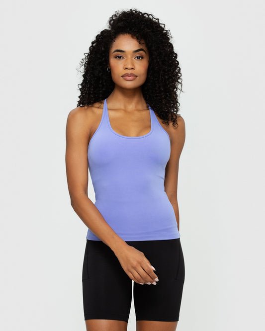 Essential Built-in Bra Tank | Violet