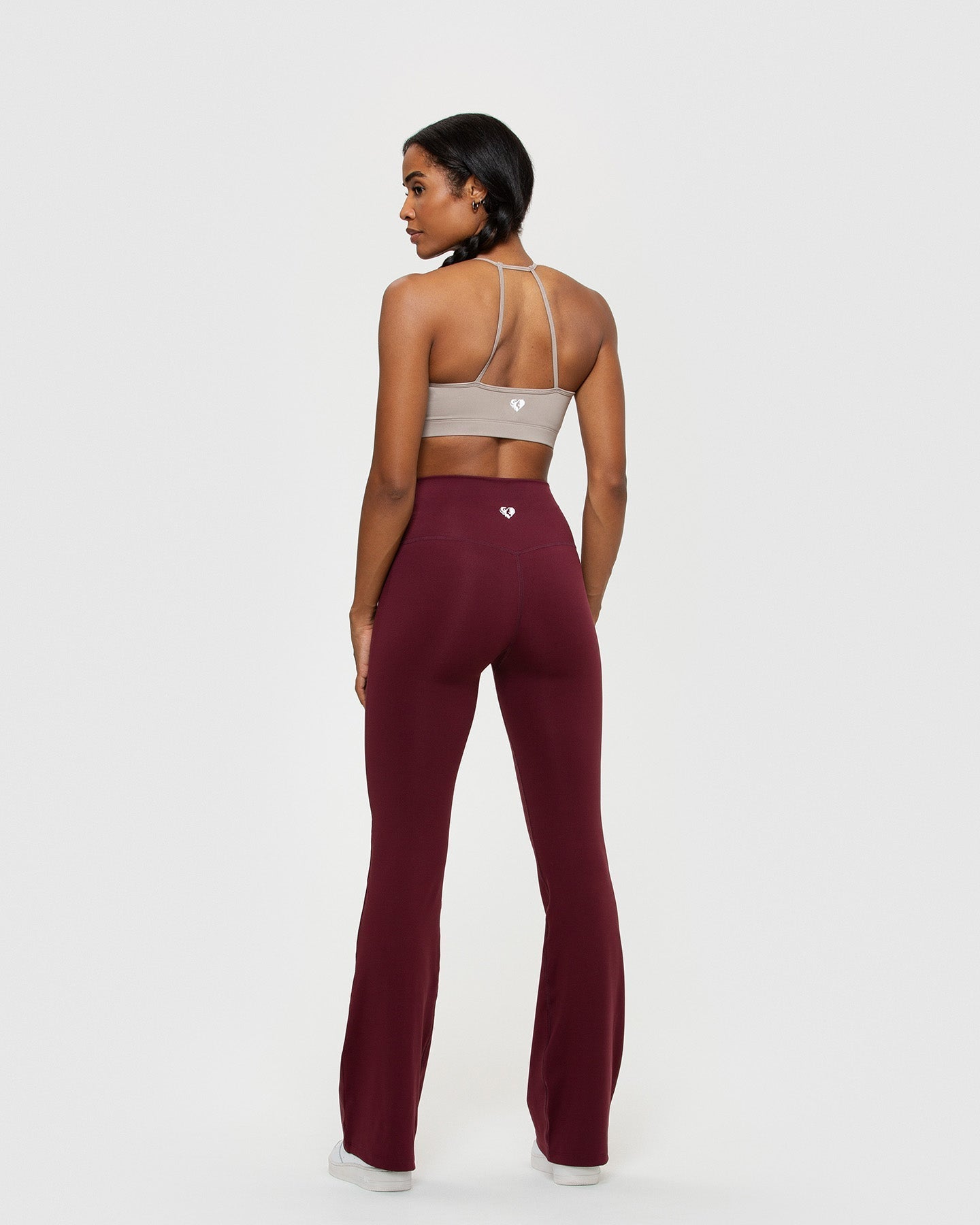 Essential Flared Leggings | Dark Cherry