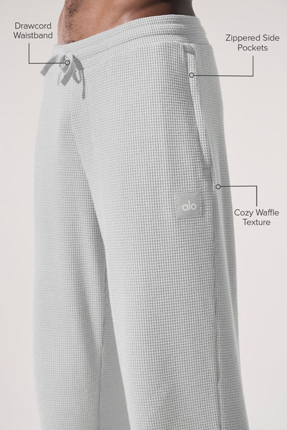 Elevate Waffle Straight Leg Pant - Athletic Heather Grey