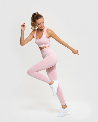 Move Seamless Sports Bra | Light Pink Marl