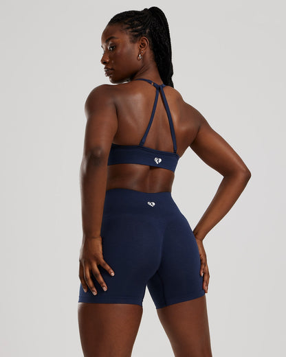 Define 2.0 Seamless Halter Neck Bra | Sapphire Blue