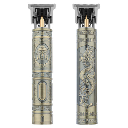 Cross-border universal hair clipper hair clipper electric razor bald head artifact oil head carving scissors hair straighter in stock