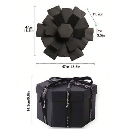 DIY Hexagonal Explosion Box | Multi-Layer Photo Album Surprise Birthday Gift
