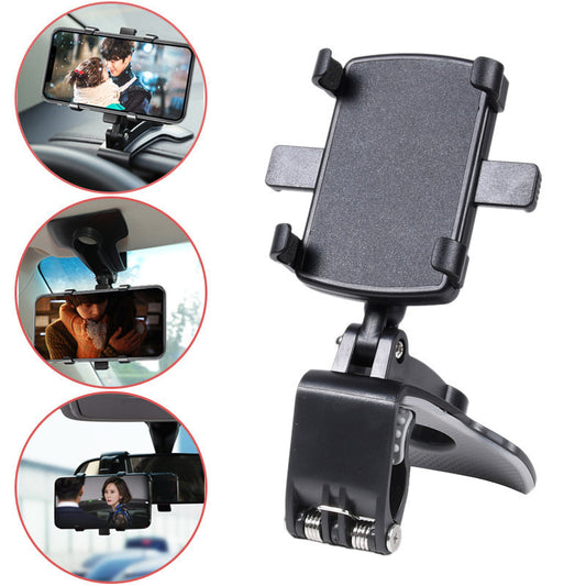 Rotating Car Phone Holder | Multi-Function Dashboard & Rearview Mirror Mount