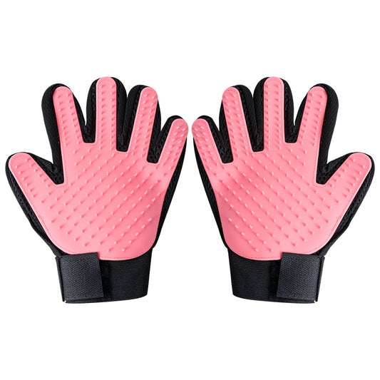 Five-Finger Pet Grooming Glove | Cat & Dog Hair Removal Massage Comb