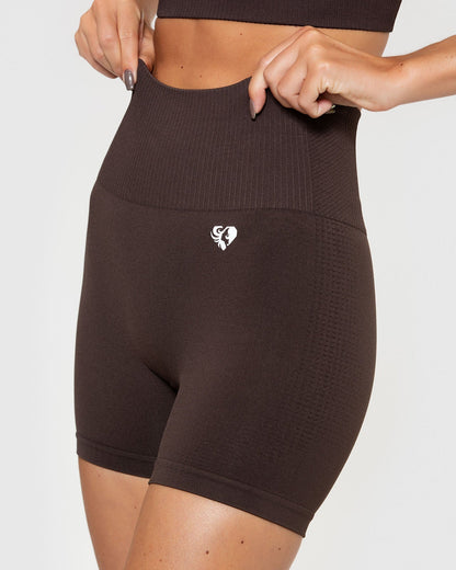 Power Seamless Shorts | Dark Oak