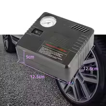 DC 12V Car Tire Inflator | Portable Auto Air Pump with Pressure Gauge