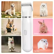 4-In-1 Pet Grooming And Care Set 4Different Blades Dog and Cat Hair Shaver Low Noise Pets Clippers Rechargeable Cordless Trimmer