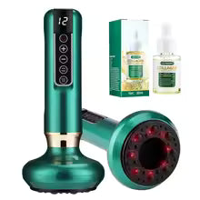 12-Level Electric Vacuum Cupping Massager | Smart Suction Therapy | Blood Circulation Booster