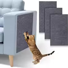 Self-Adhesive Cat Scratcher Mat | Trimmable Wall & Sofa Protector Scratch Pad
