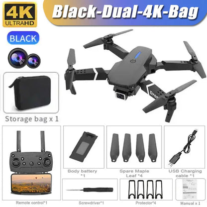 Professional Drone - 4K, 1080P Wide Angle, Dual HD Camera