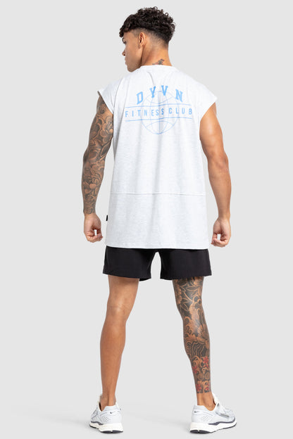 DYVN' Fitness Club Cut Off Tank - Grey Marl