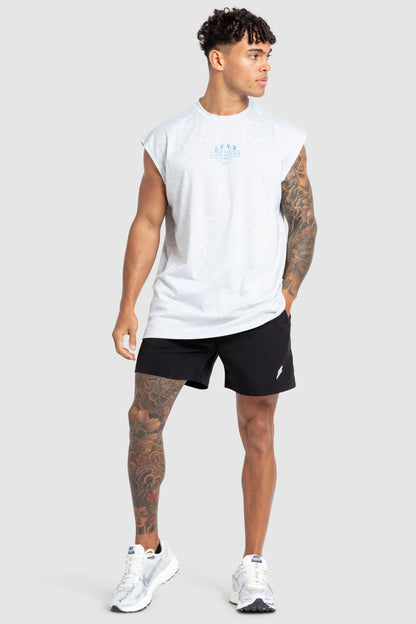 DYVN' Fitness Club Cut Off Tank - Grey Marl