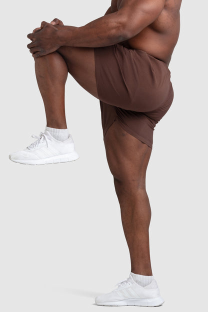 Genesis 5" Shorts - Chestnut Brown