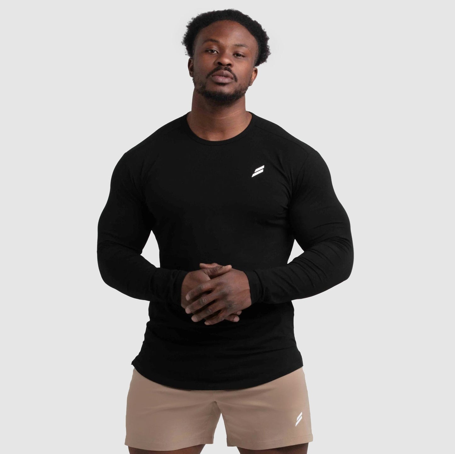 Mark Drop Long Sleeve - Black