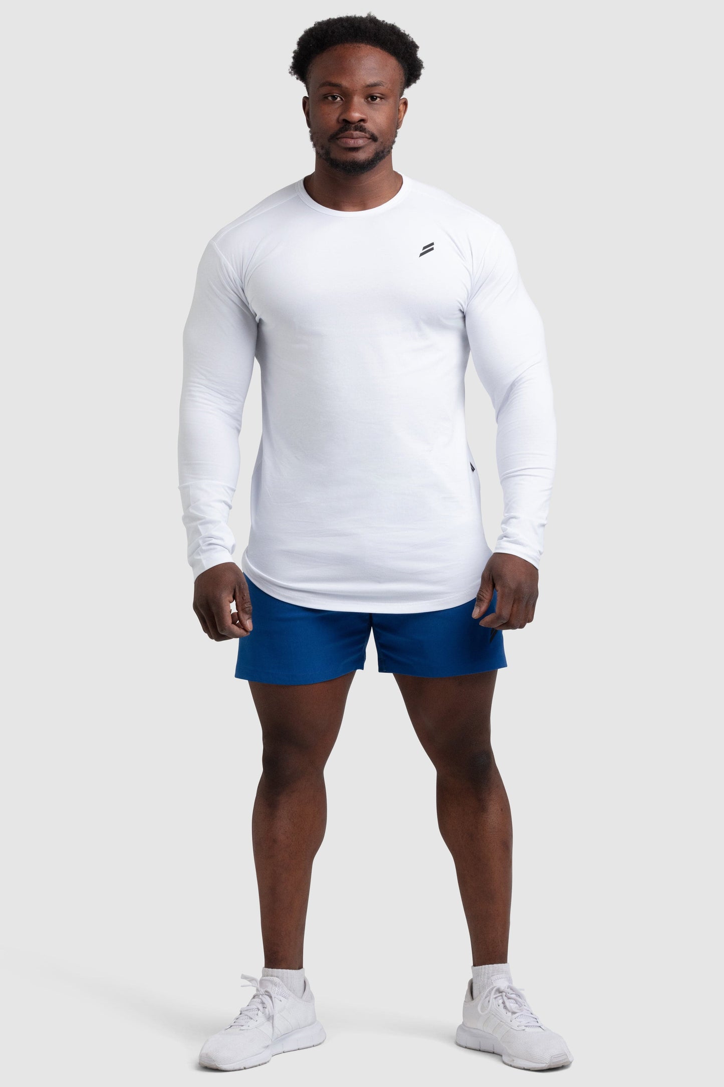 Mark Drop Long Sleeve - White