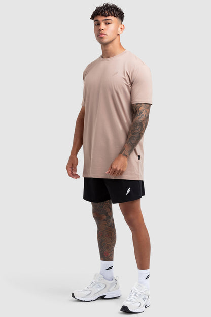 Power Regular Fit Tee V2 - Light Taupe