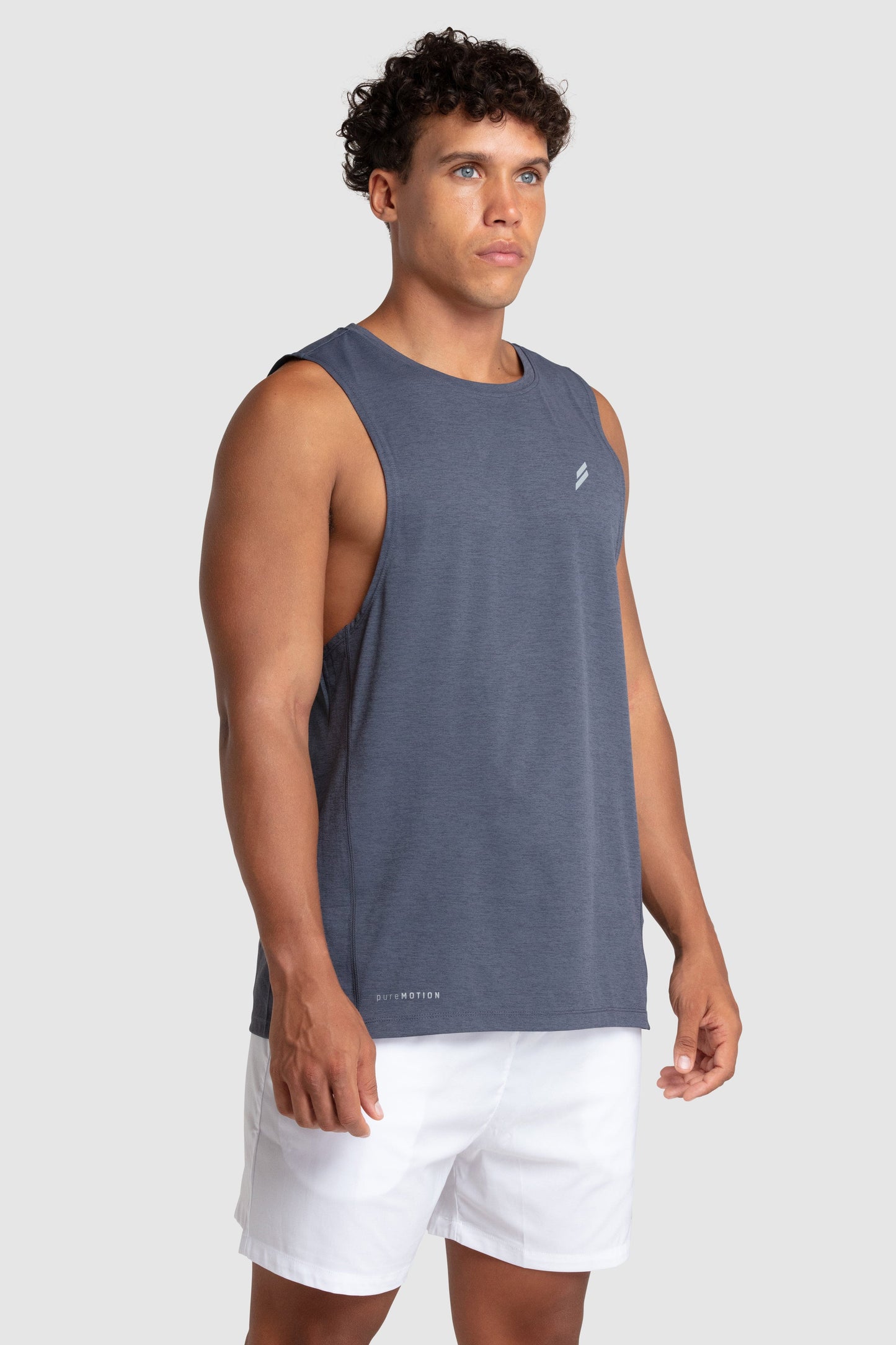 Puremotion Muscle Tank V3 - Charcoal Blue